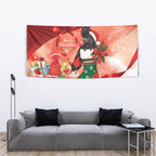 Black Cockatoo Christmas Australia Tapestry Aussie Xmas Sock Coquette Bow