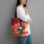 Black Cockatoo Christmas Australia Tote Bag Aussie Xmas Sock Coquette Bow