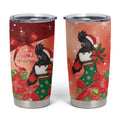 Black Cockatoo Christmas Australia Tumbler Cup Aussie Xmas Sock Coquette Bow