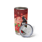 Black Cockatoo Christmas Australia Tumbler Cup Aussie Xmas Sock Coquette Bow
