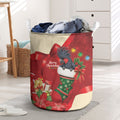 Palm Cockatoo Christmas Australia Laundry Basket Aussie Xmas Sock Coquette Bow