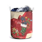 Palm Cockatoo Christmas Australia Laundry Basket Aussie Xmas Sock Coquette Bow