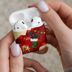 Palm Cockatoo Christmas Australia AirPods Case Aussie Xmas Sock Coquette Bow