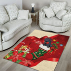 Palm Cockatoo Christmas Australia Area Rug Aussie Xmas Sock Coquette Bow