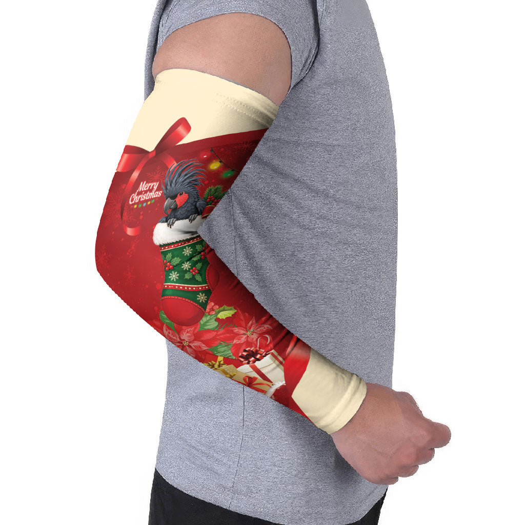 Palm Cockatoo Christmas Australia Arm Sleeves Aussie Xmas Sock Coquette Bow