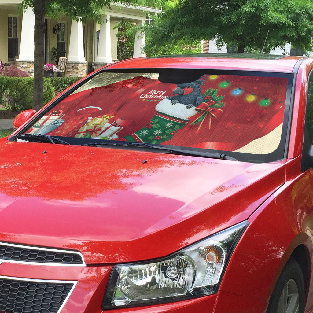 Palm Cockatoo Christmas Australia Auto Sun Shade Aussie Xmas Sock Coquette Bow