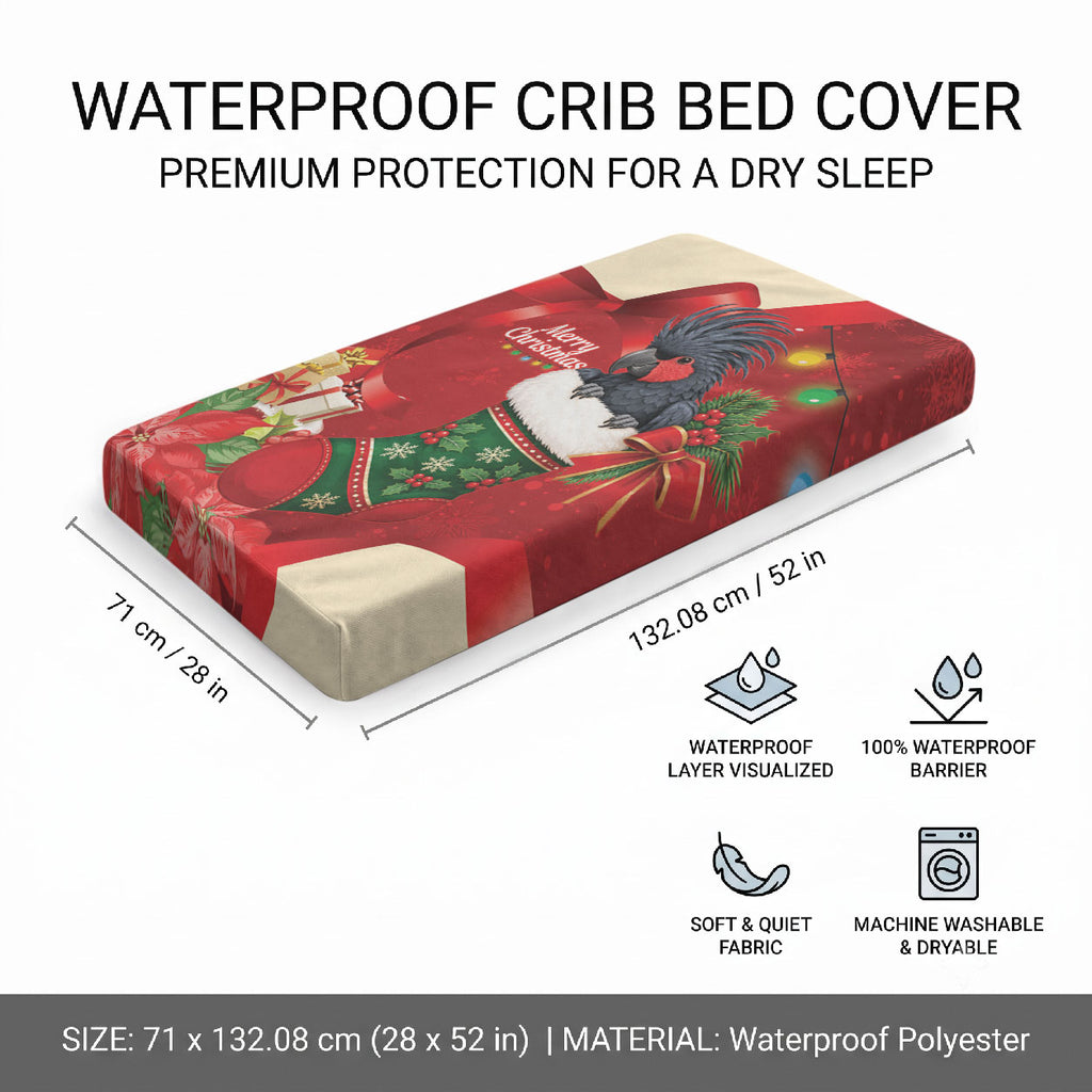 Palm Cockatoo Christmas Australia Baby Bed Cover Aussie Xmas Sock Coquette Bow