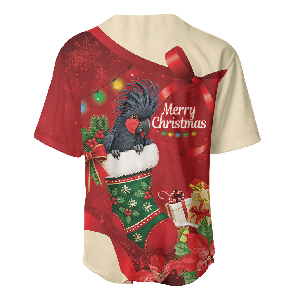 Palm Cockatoo Christmas Australia Baseball Jersey Aussie Xmas Sock Coquette Bow