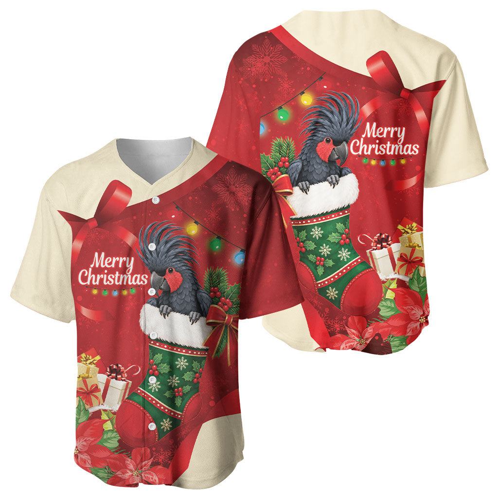 Palm Cockatoo Christmas Australia Baseball Jersey Aussie Xmas Sock Coquette Bow