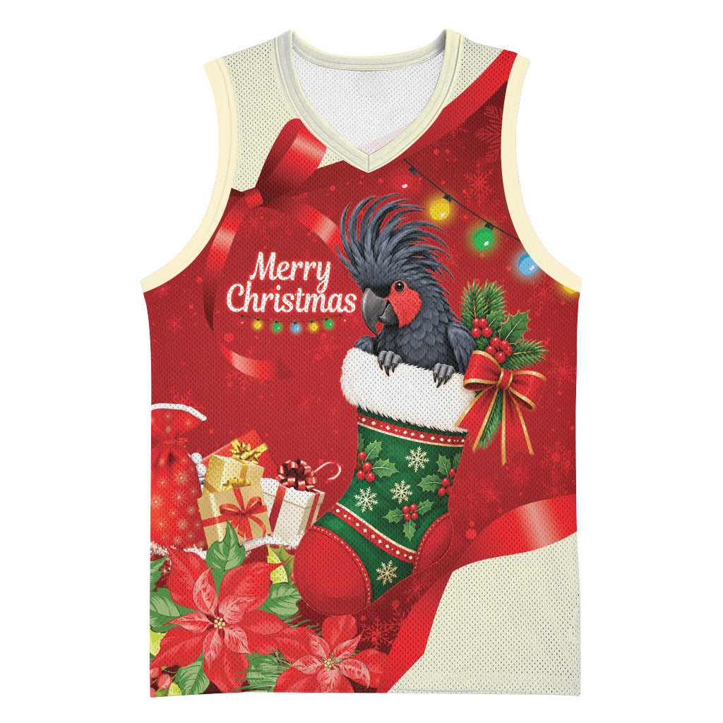 Palm Cockatoo Christmas Australia Basketball Jersey Aussie Xmas Sock Coquette Bow