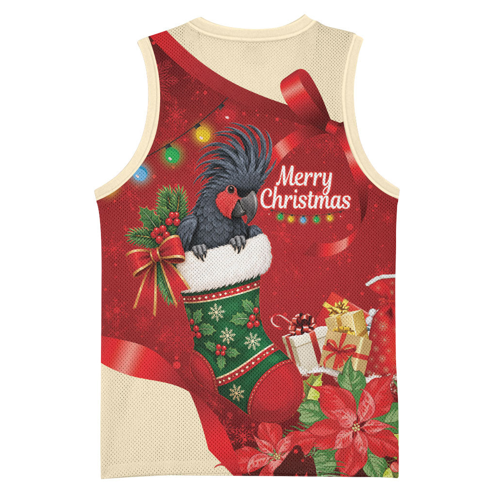 Palm Cockatoo Christmas Australia Basketball Jersey Aussie Xmas Sock Coquette Bow