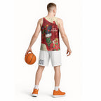 Palm Cockatoo Christmas Australia Basketball Jersey Aussie Xmas Sock Coquette Bow