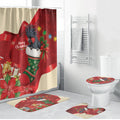Palm Cockatoo Christmas Australia Bathroom Set Aussie Xmas Sock Coquette Bow