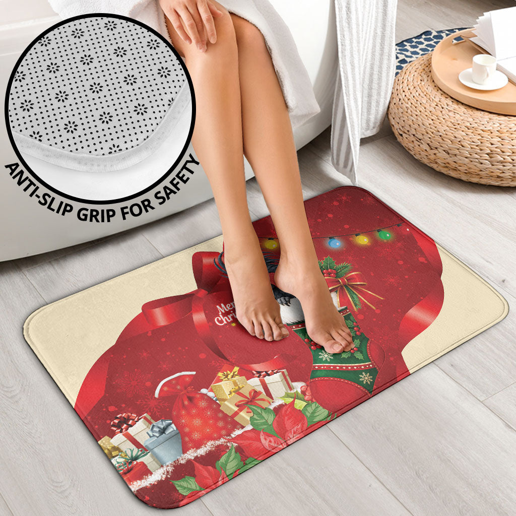 Palm Cockatoo Christmas Australia Bathroom Set Aussie Xmas Sock Coquette Bow