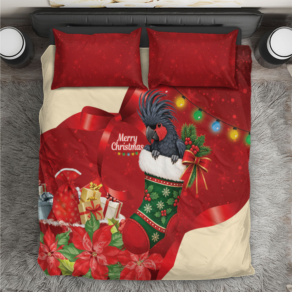 Palm Cockatoo Christmas Australia Bedding Set Aussie Xmas Sock Coquette Bow
