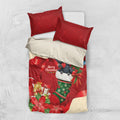 Palm Cockatoo Christmas Australia Bedding Set Aussie Xmas Sock Coquette Bow