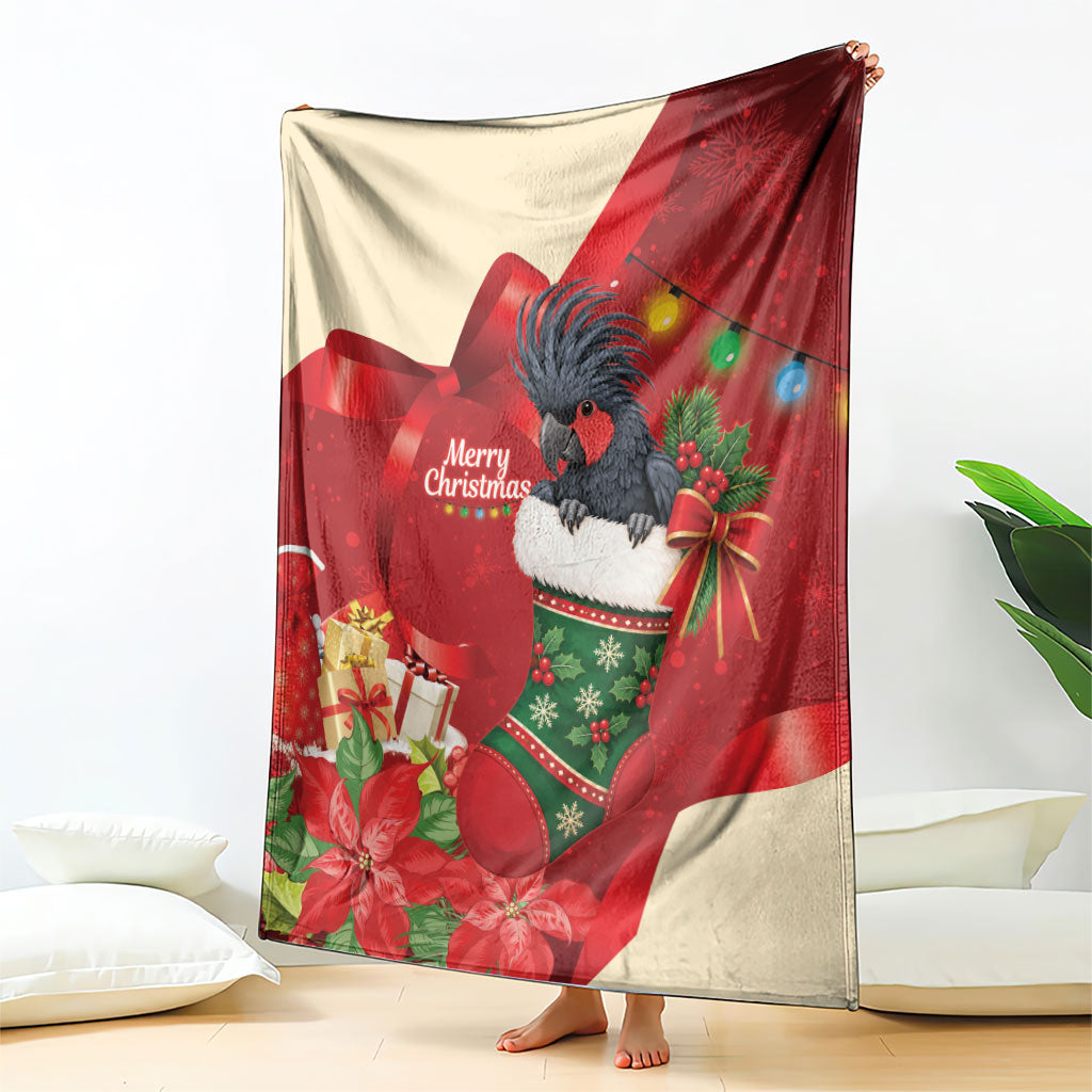 Palm Cockatoo Christmas Australia Blanket Aussie Xmas Sock Coquette Bow