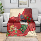 Palm Cockatoo Christmas Australia Blanket Aussie Xmas Sock Coquette Bow