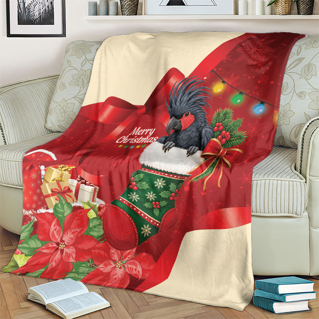 Palm Cockatoo Christmas Australia Blanket Aussie Xmas Sock Coquette Bow