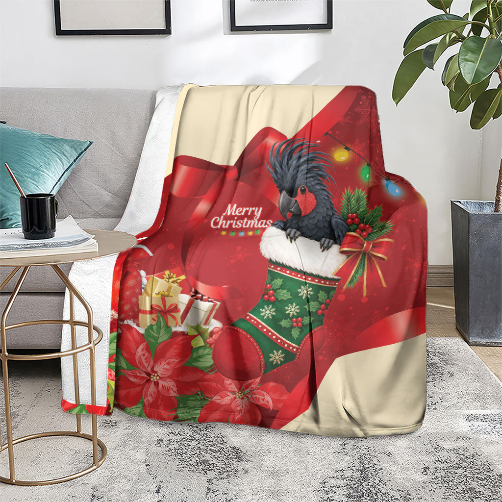 Palm Cockatoo Christmas Australia Blanket Aussie Xmas Sock Coquette Bow