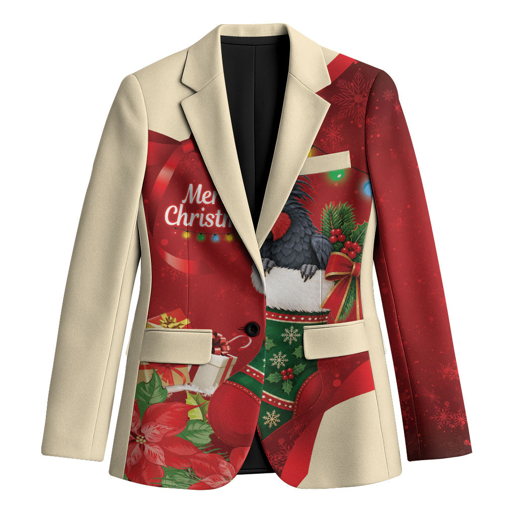 Palm Cockatoo Christmas Australia Blazer Aussie Xmas Sock Coquette Bow