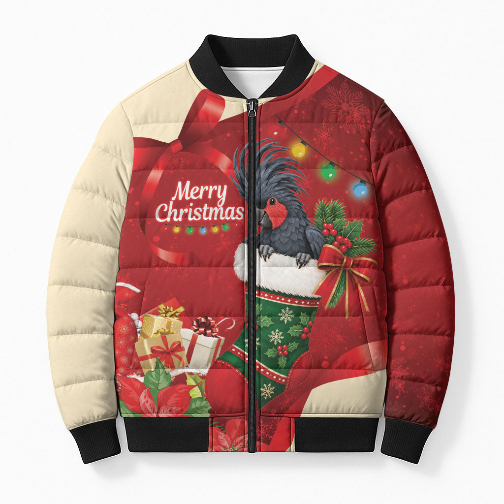 Palm Cockatoo Christmas Australia Bomber Puffer Jacket Aussie Xmas Sock Coquette Bow