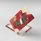 Palm Cockatoo Christmas Australia Canvas Wall Art Aussie Xmas Sock Coquette Bow