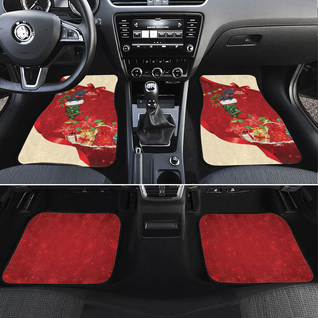 Palm Cockatoo Christmas Australia Car Mats Aussie Xmas Sock Coquette Bow