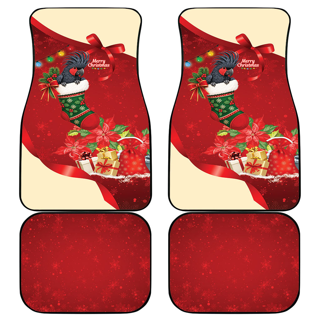 Palm Cockatoo Christmas Australia Car Mats Aussie Xmas Sock Coquette Bow
