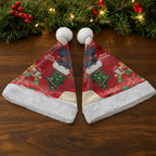 Palm Cockatoo Christmas Australia Christmas Santa Hat Aussie Xmas Sock Coquette Bow