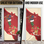 Palm Cockatoo Christmas Australia Door Cover Aussie Xmas Sock Coquette Bow