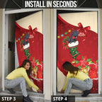 Palm Cockatoo Christmas Australia Door Cover Aussie Xmas Sock Coquette Bow