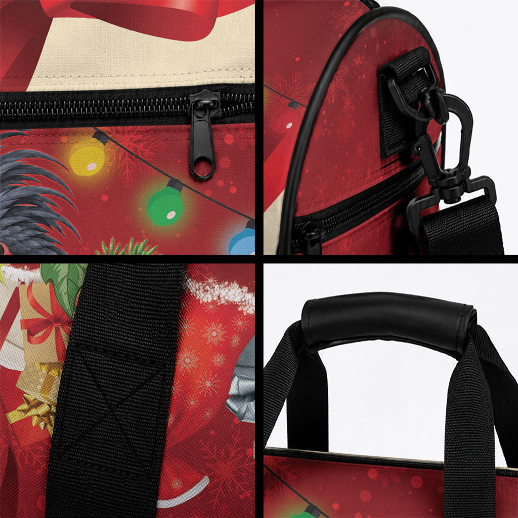 Palm Cockatoo Christmas Australia Duffle Bag Aussie Xmas Sock Coquette Bow