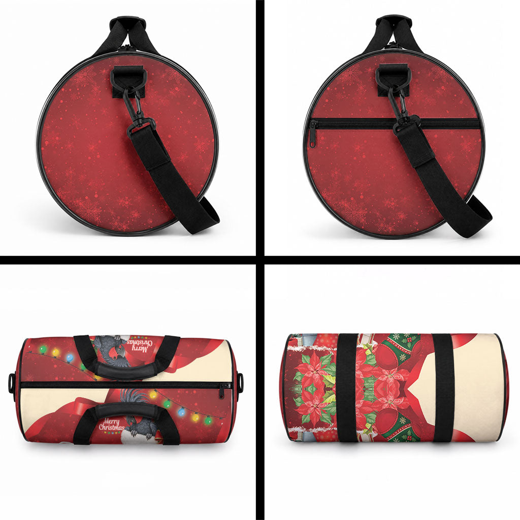 Palm Cockatoo Christmas Australia Duffle Bag Aussie Xmas Sock Coquette Bow