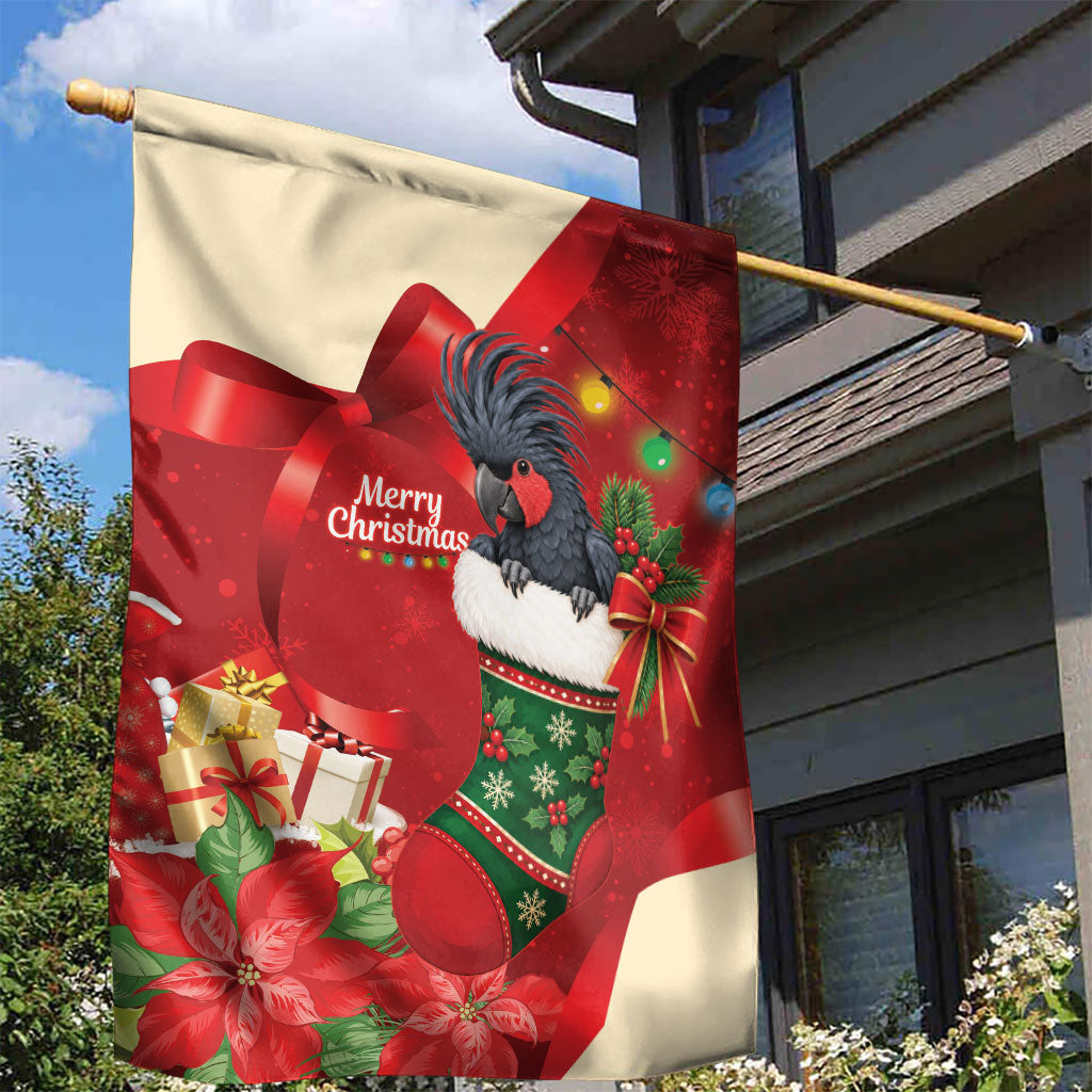 Palm Cockatoo Christmas Australia Garden Flag Aussie Xmas Sock Coquette Bow