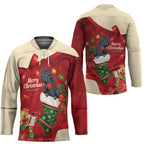 Palm Cockatoo Christmas Australia Hockey Jersey Aussie Xmas Sock Coquette Bow