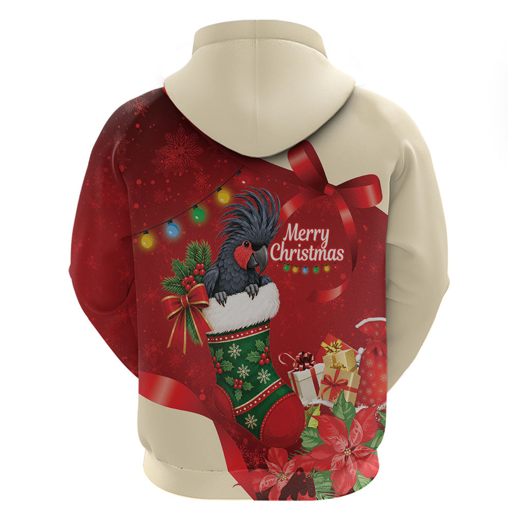 Palm Cockatoo Christmas Australia Hoodie Aussie Xmas Sock Coquette Bow