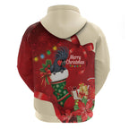 Palm Cockatoo Christmas Australia Hoodie Aussie Xmas Sock Coquette Bow