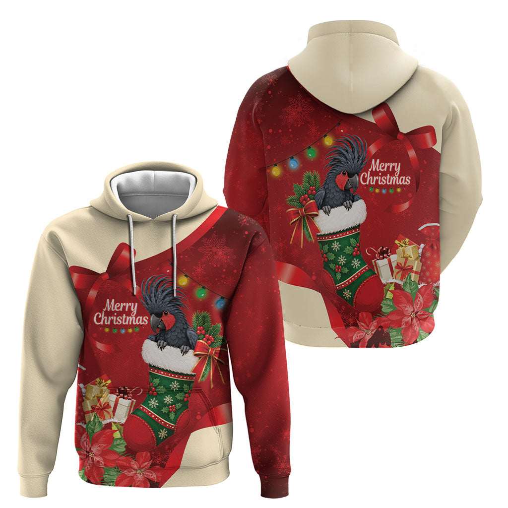 Palm Cockatoo Christmas Australia Hoodie Aussie Xmas Sock Coquette Bow