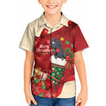 Palm Cockatoo Christmas Australia Kid Hawaiian Shirt Aussie Xmas Sock Coquette Bow