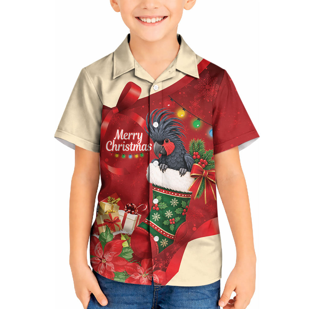 Palm Cockatoo Christmas Australia Kid Hawaiian Shirt Aussie Xmas Sock Coquette Bow