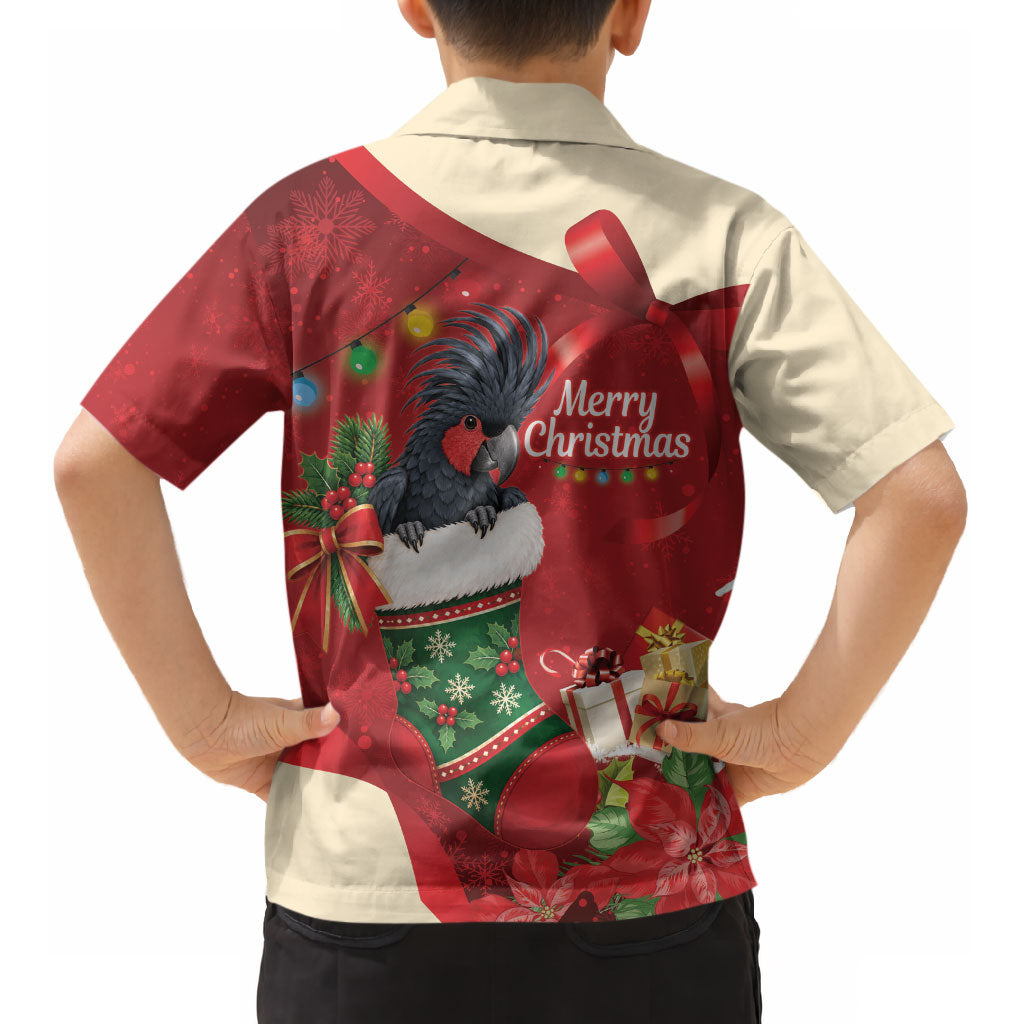 Palm Cockatoo Christmas Australia Kid Hawaiian Shirt Aussie Xmas Sock Coquette Bow