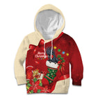 Palm Cockatoo Christmas Australia Kid Hoodie Aussie Xmas Sock Coquette Bow
