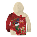 Palm Cockatoo Christmas Australia Kid Hoodie Aussie Xmas Sock Coquette Bow