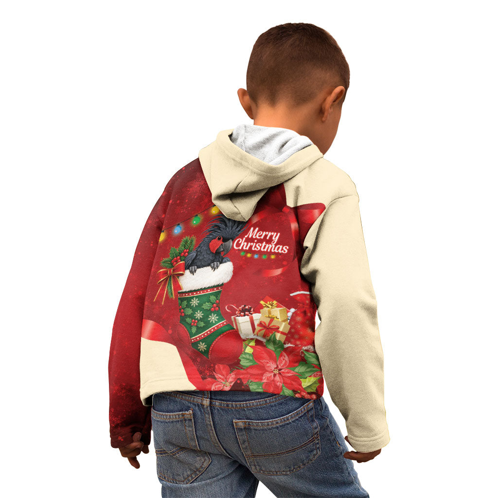 Palm Cockatoo Christmas Australia Kid Hoodie Aussie Xmas Sock Coquette Bow