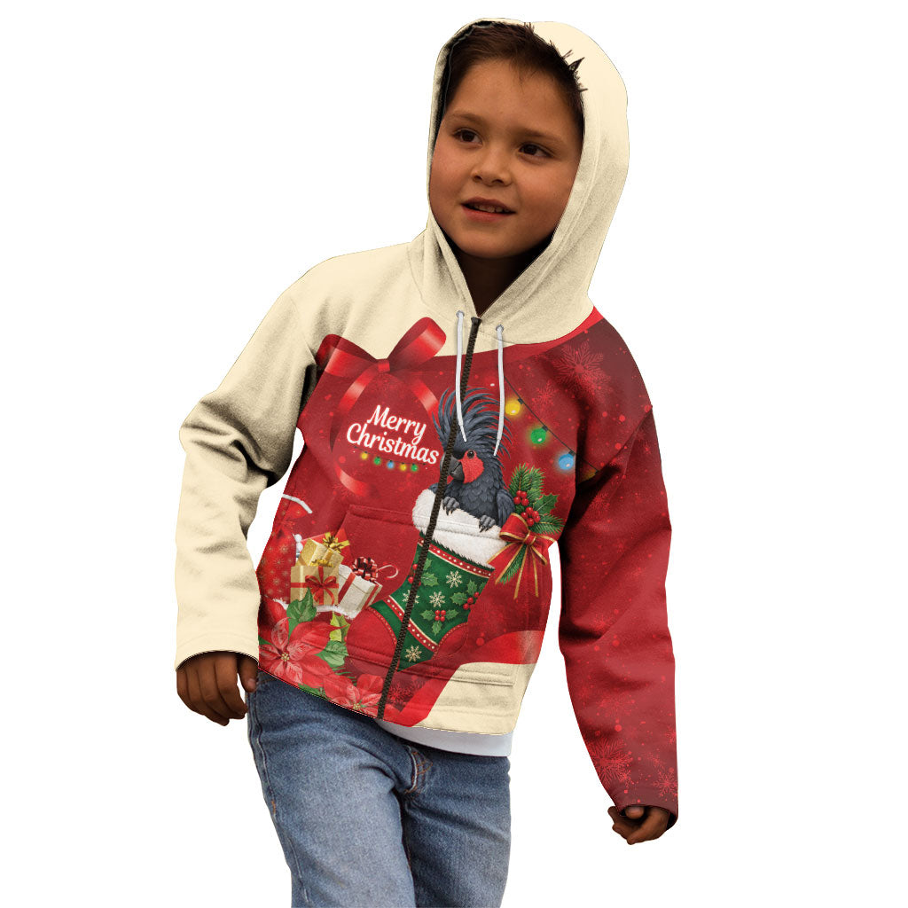 Palm Cockatoo Christmas Australia Kid Hoodie Aussie Xmas Sock Coquette Bow