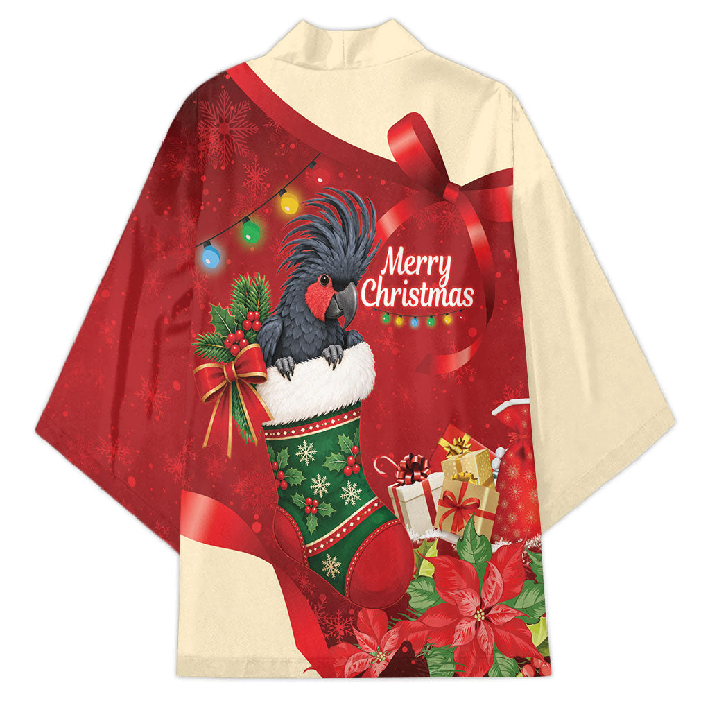 Palm Cockatoo Christmas Australia Kimono Aussie Xmas Sock Coquette Bow