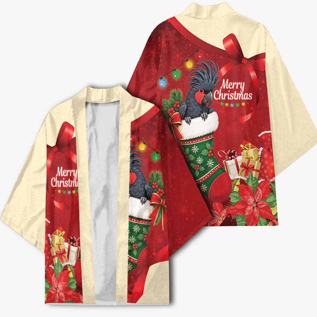 Palm Cockatoo Christmas Australia Kimono Aussie Xmas Sock Coquette Bow