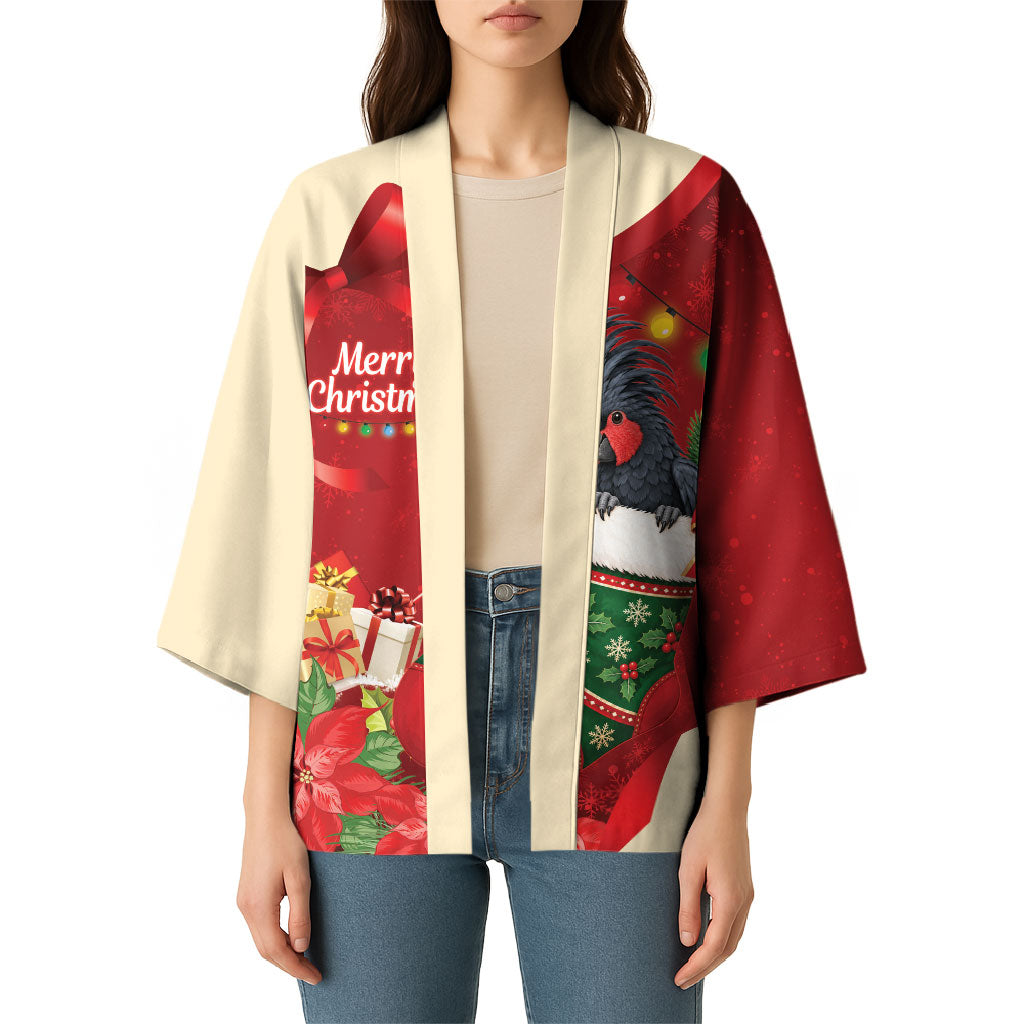 Palm Cockatoo Christmas Australia Kimono Aussie Xmas Sock Coquette Bow