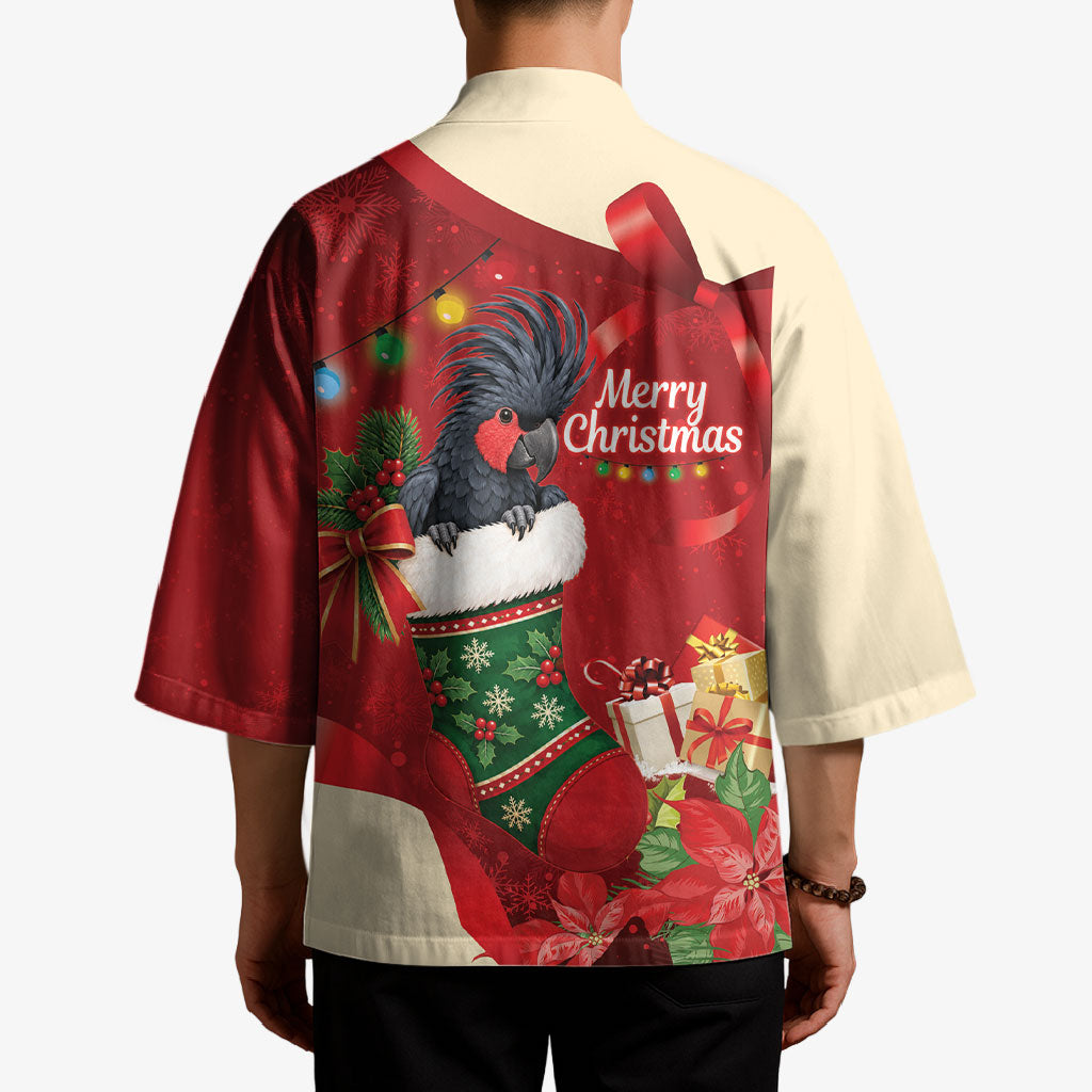 Palm Cockatoo Christmas Australia Kimono Aussie Xmas Sock Coquette Bow
